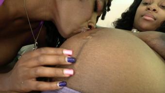 Pregnant Renee Belly Worship By Paris (Ginary)