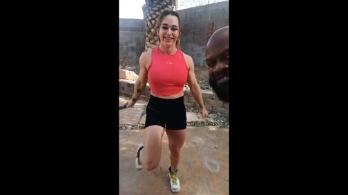 Simone Steele works out Doc Chocolate before they fuck - May 08, 2024