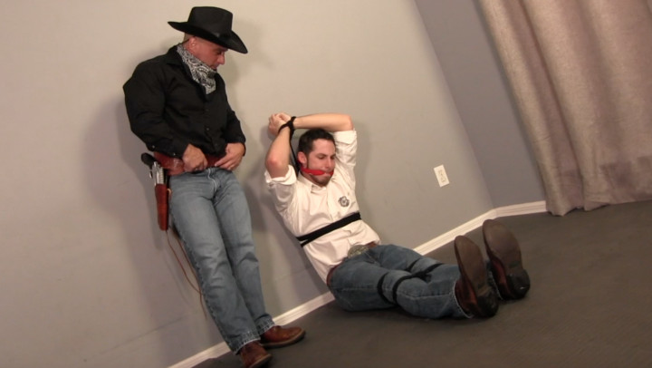 Cowboy Tony Tickle Torments Officer Toby