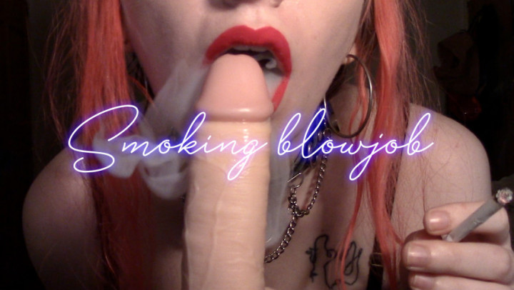 Smoking blowjob