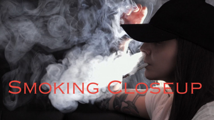 Smoking Close-Up in Hat