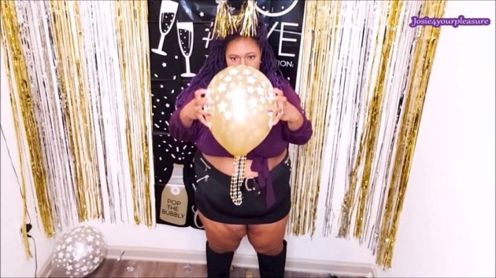Josie4Yourpleasure New Years Eve Balloon Pop Hd