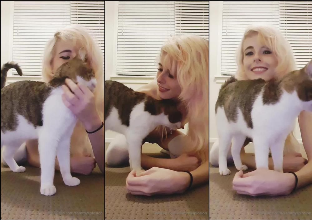 sammysplosion 10 04 2020 223878545 This is for those of you who wanted to hear my voice. Also, there's a cat... Can you handl