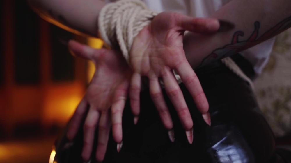 Bondage Latex And Hands