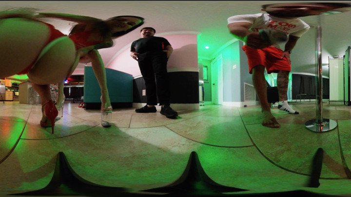 VR360* Dominated By Giants At Strip Club