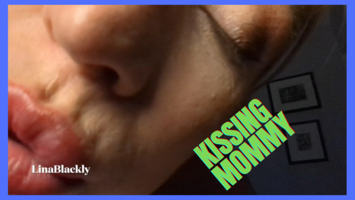 Sneaky Mommy Kiss Turns Passionate