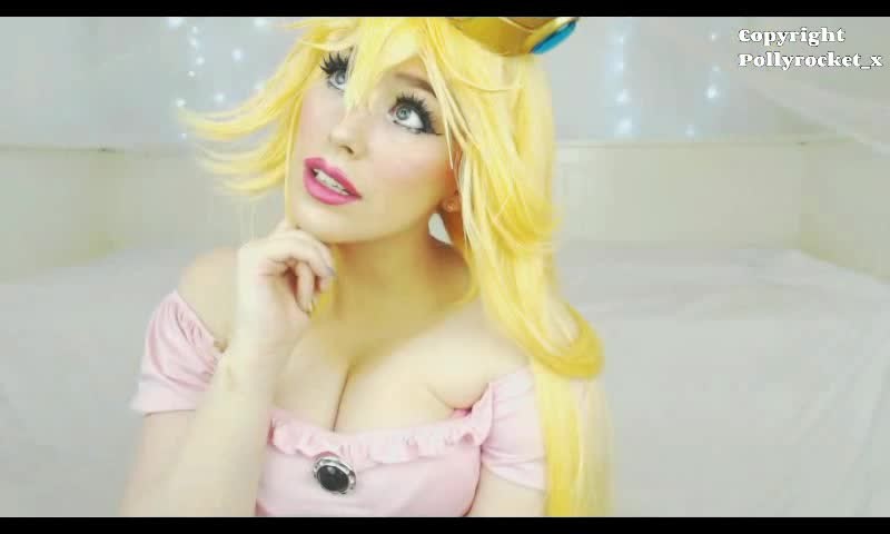 Polly Rocket Princess Peach Dildo Riding