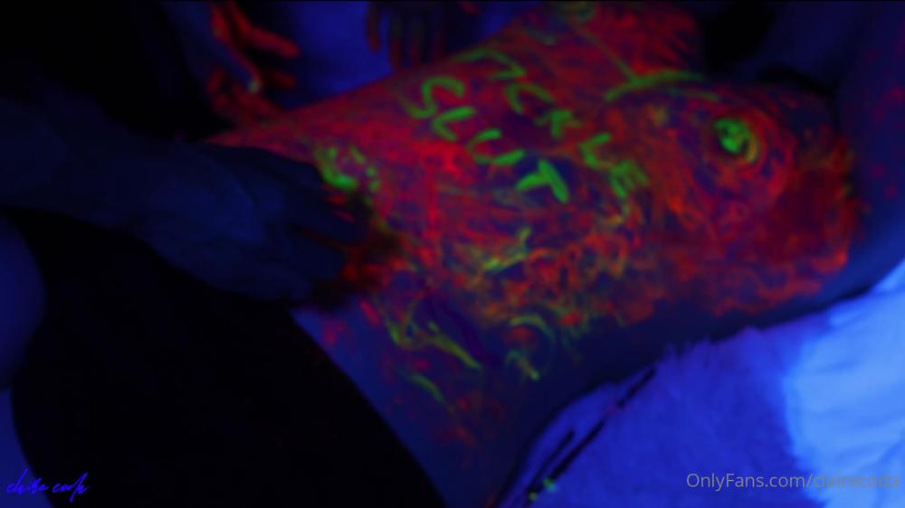 clairecoda 07 03 2022 2384904755 another extended trailer for claire's UV paint gang tickle part 1 is here, in which i get dominat