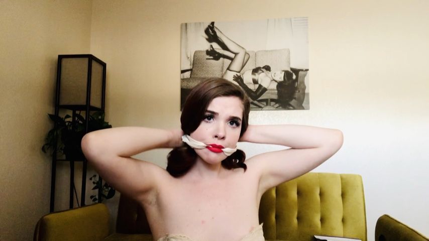 Kinky Retro Redhead Teases Her Stockings