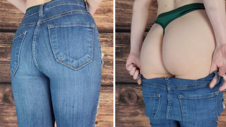 Slow Motion Jeans Striptease - March 14, 2023