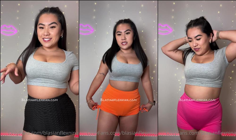 onlyninalee 461989945 new booty shorts haul video my new booty shorts finally arrived and i was so excited to show you. i can t wait for all the twerk videos i m going to film in them 