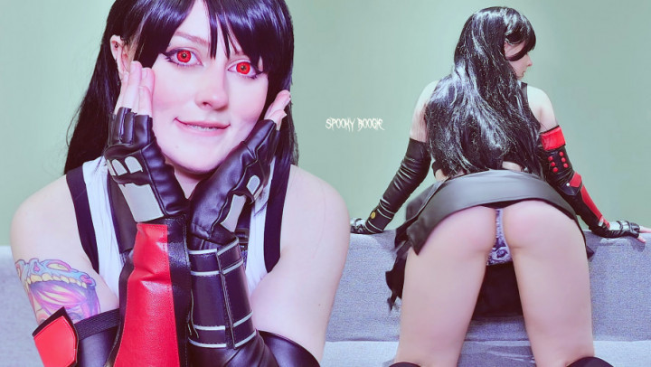 Wedgie yourself and then Tifa Lockhart let you cum