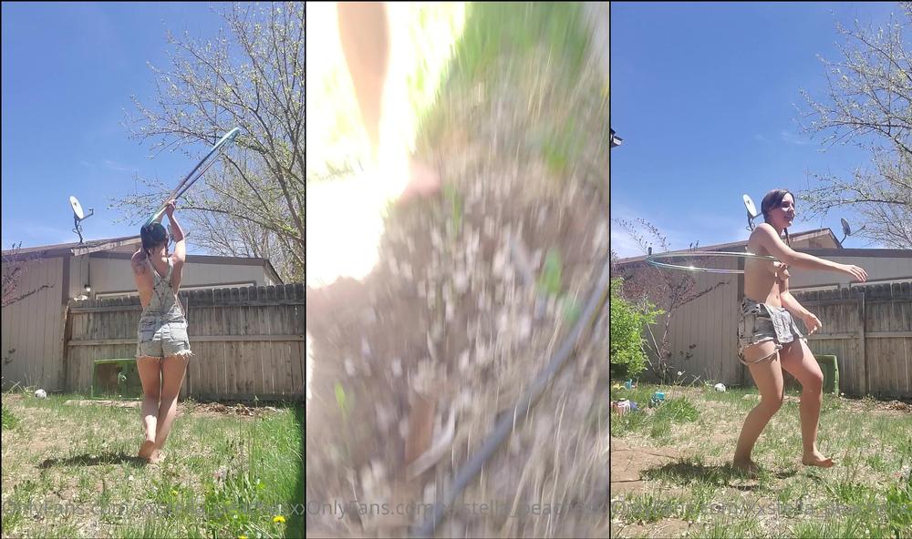 xxstella_peachesxx 05 05 2020 287776535 A little backyard hooping fun I haven't hooped in forever and I messed up like 3 times
