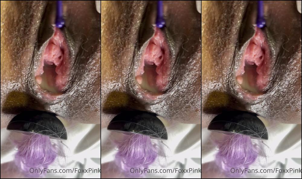 Close Up Of Pussy Pony Tail Butt Plug