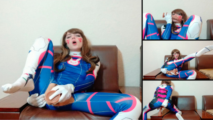 D.VA Cosplay - Play with a big dildo - Jul 13, 2020