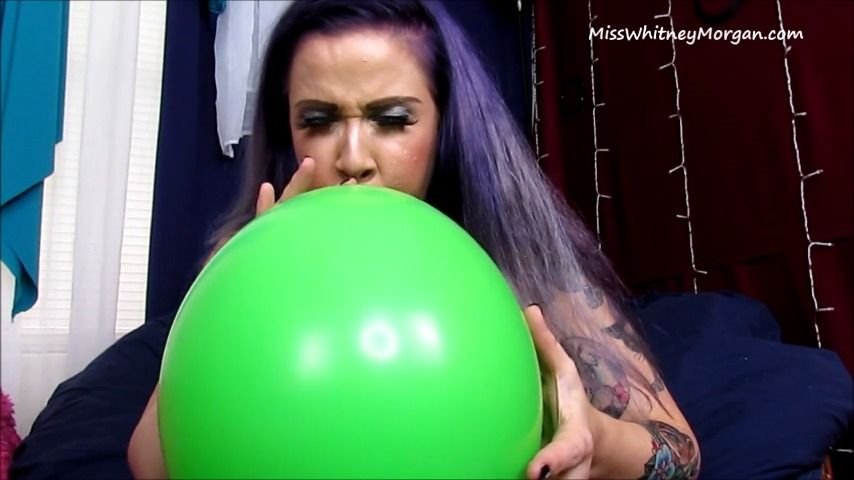 Misswhitneymorgan Whitney Blowing Up 12 Inch Balloons
