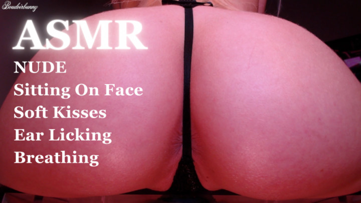 Girlfriend Sits On Your Face ASMR Soft Kisses and Ear Licks