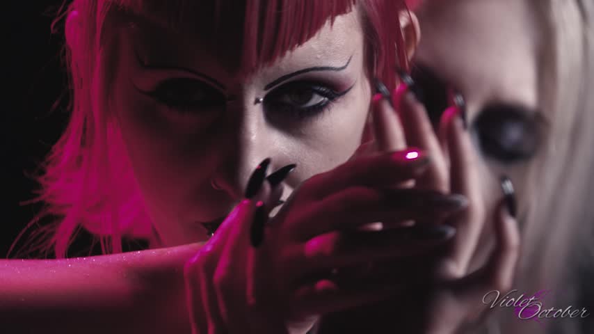 Sensual Girl Girl Vampire BloodShower