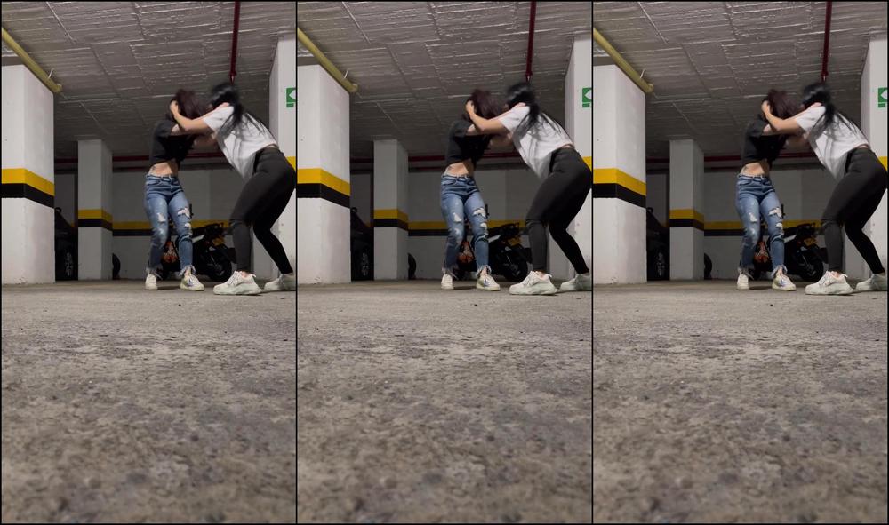 Street Fight Between Two Whores