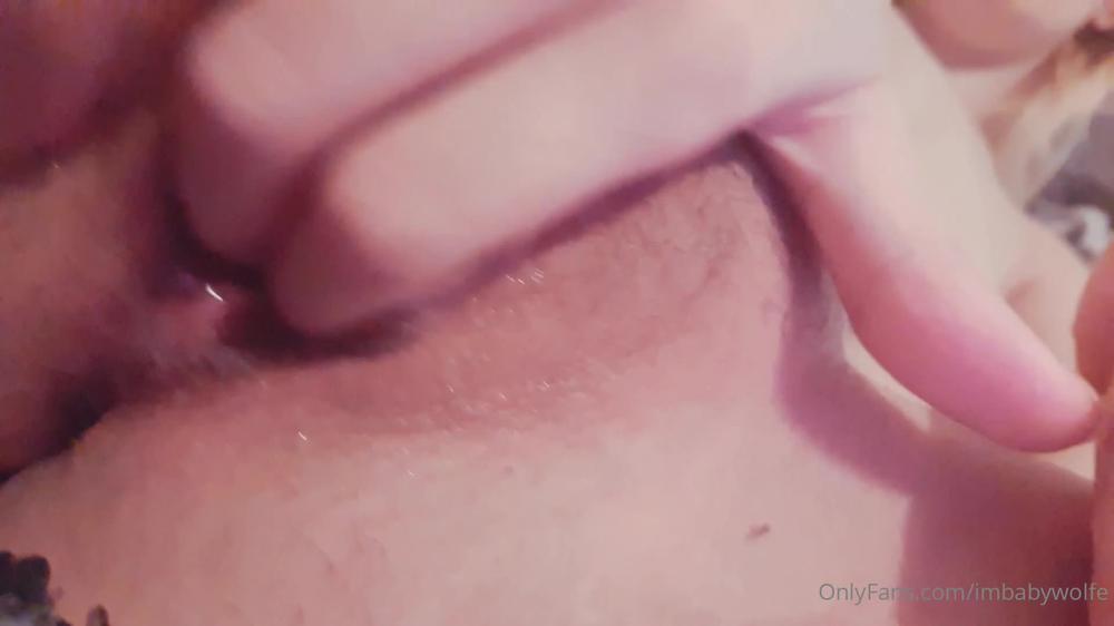 imbabywolfe 04 10 2020 1012081383 Vid; Which one of you wants to stretch me out some more with your big cock  Need so bad rn