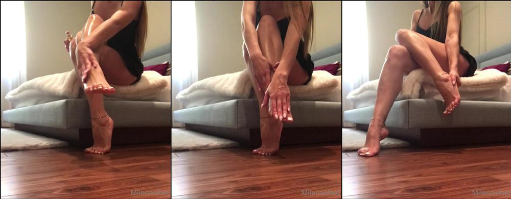 simplymilena 10 03 2021 2049074668 So hereâs the oil video I told you about... watch how shiny my legs get  â¨â¨