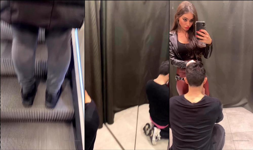 evilwoman 02 02 2020 20776850 strapon play in h m changing room shame i couldn t pound