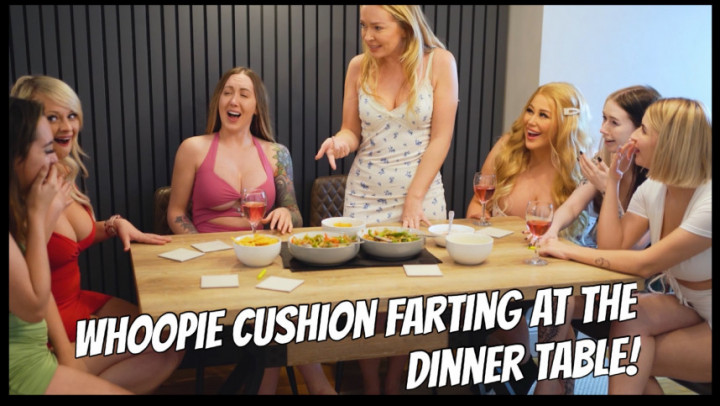 Whoopie Cushion FARTING girls - April 21, 2023