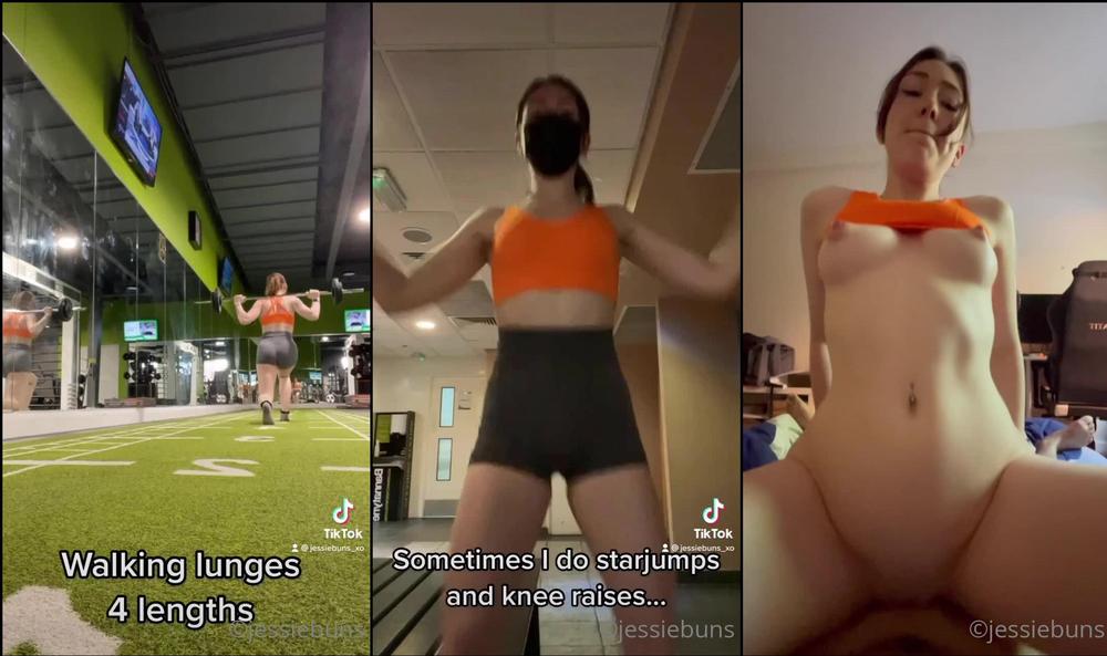 jessiebuns 02 06 2021 2125636916 What do you think of my glute workout also check out my alternate ending on tiktok (@