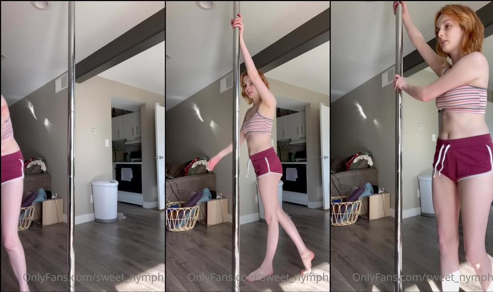 sweet_nymph 23 04 2021 2091473207 Set up my pole finally This takes a lot more strength than I have
