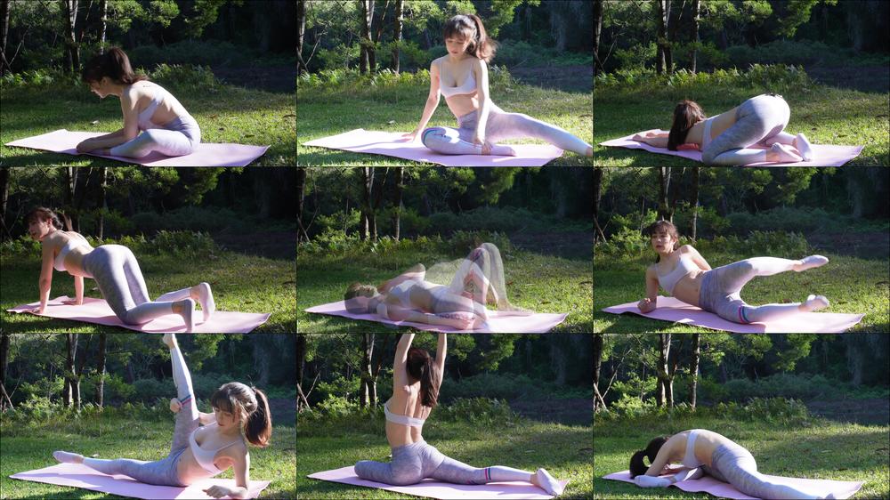 Free Video Relaxing Yoga Flow wearing leggings