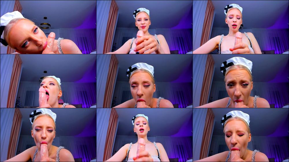 French maid long sensual pov SUCK - January 22, 2023