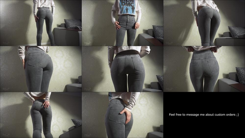 Sexy Milf Showing Off Her Phat Ass In High Waist Jeans