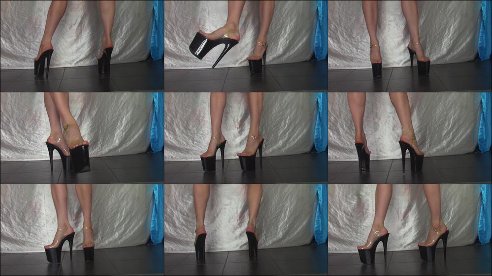 Shiny Pleaser Heels Tap