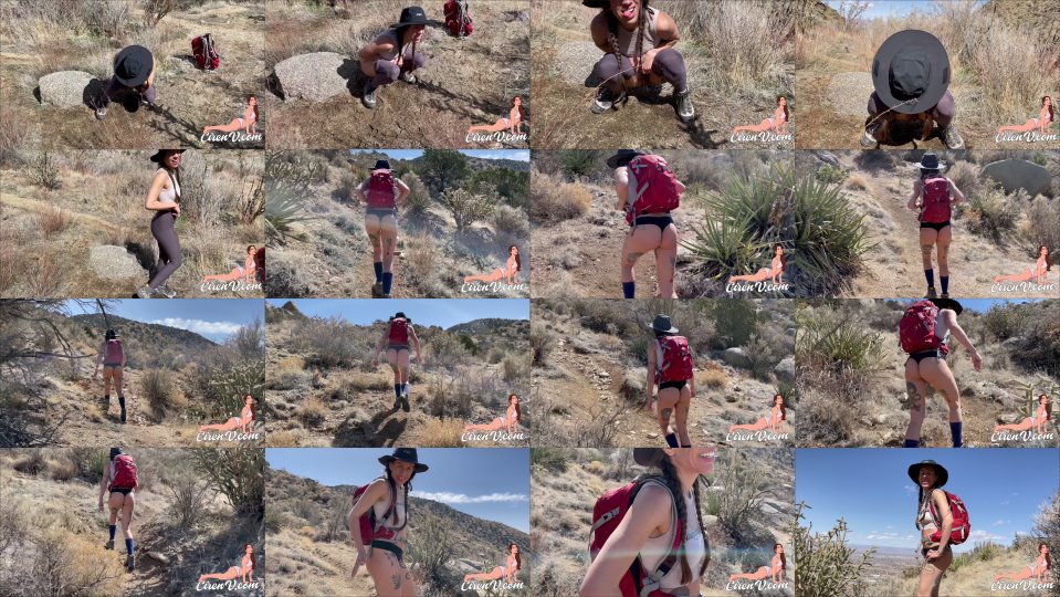 Ciren Verde Girl Hiking Has To Gobut Where