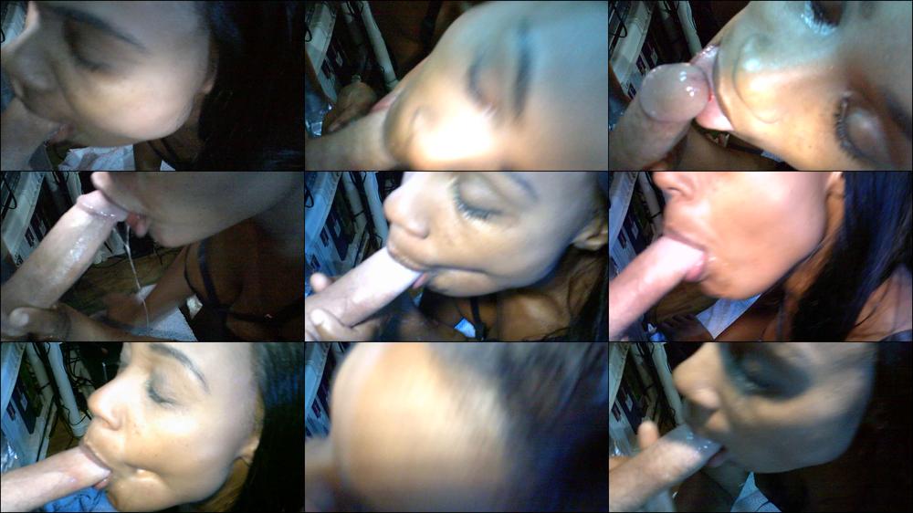 Bella Star sucks on broke dick vet