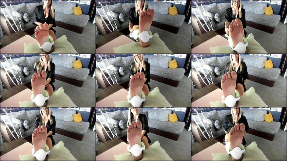 Injured Ankle Foot Fetish JOI