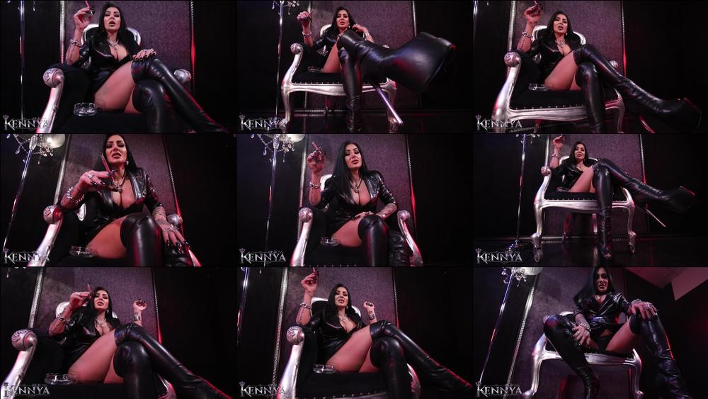 Smoking tease with long black nails POV - May 28, 2021