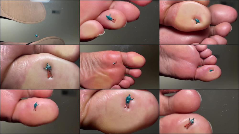 Giantess Smashes With Flip Flops Feet