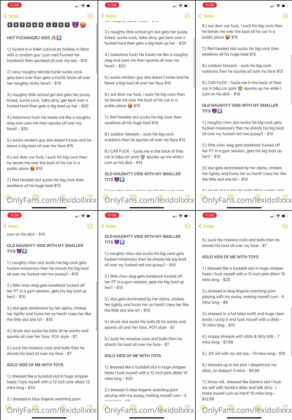 lexidollxxx 06 01 2021 2002725499 EXTRAâS LIST 