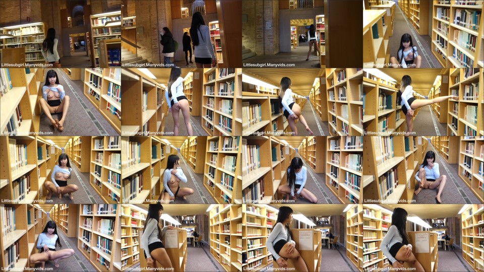 Littlesubgirl Busy Public Library Fuck Anal Amp Squirt