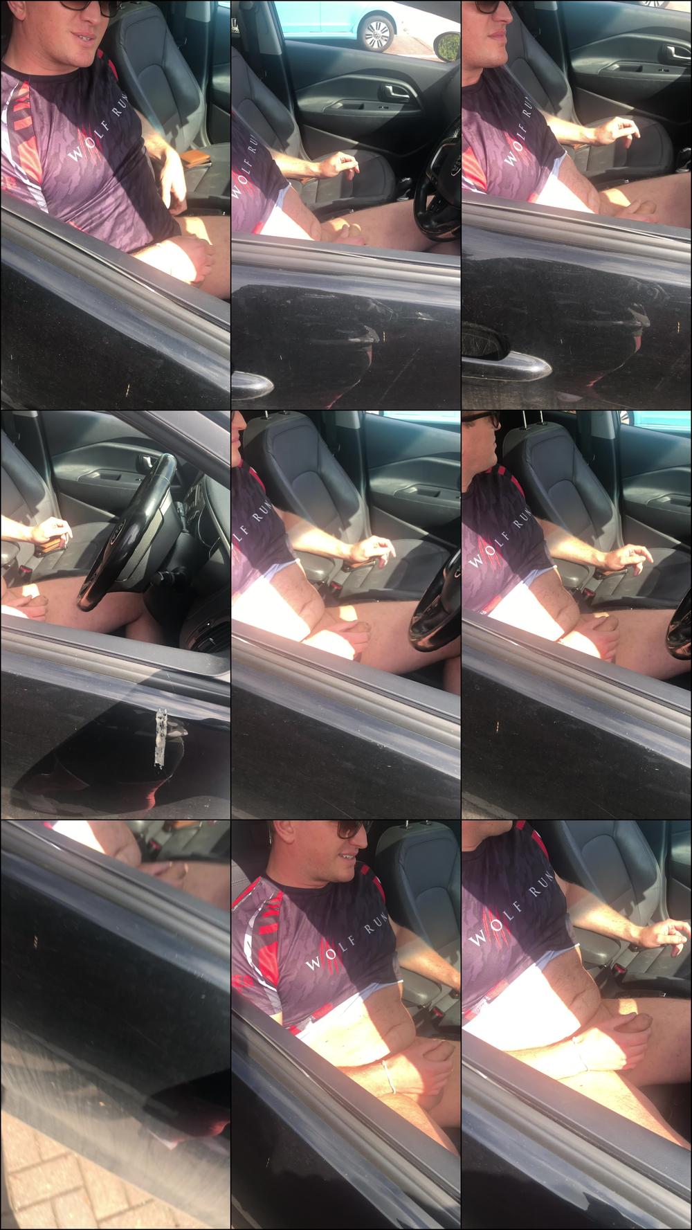 Watching my Fan Wank in the Parking Lot