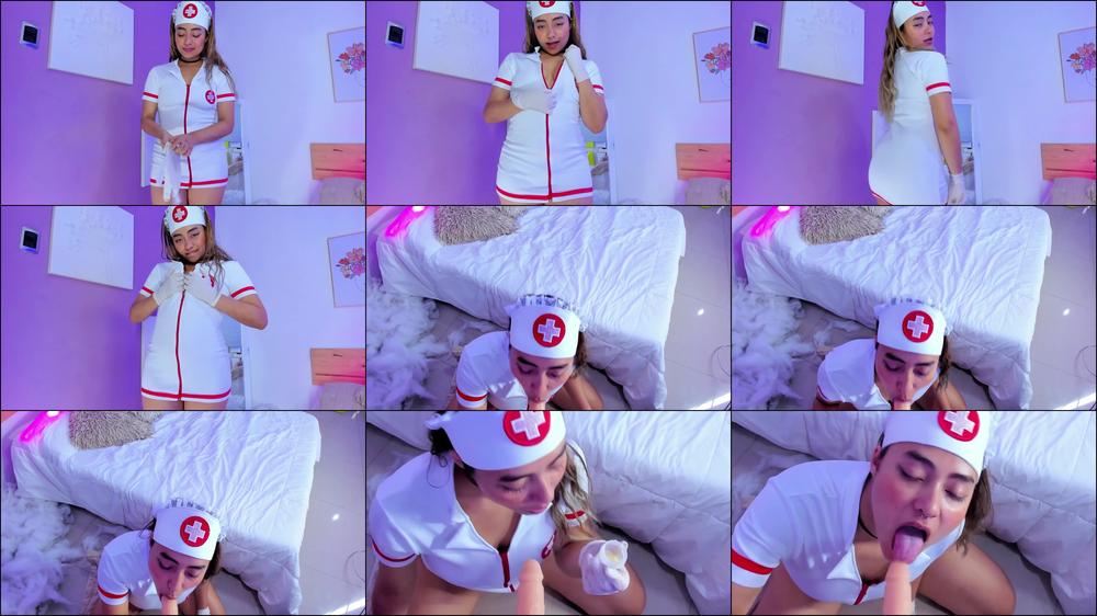 Nurse collects CUM , does BLOWJOB