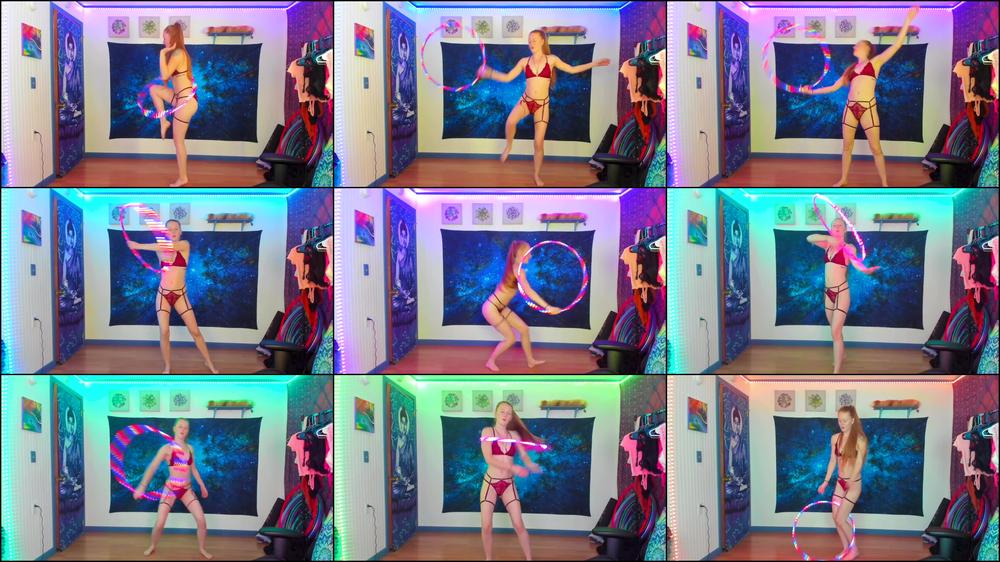 Led Hula Hooping In Lingerie