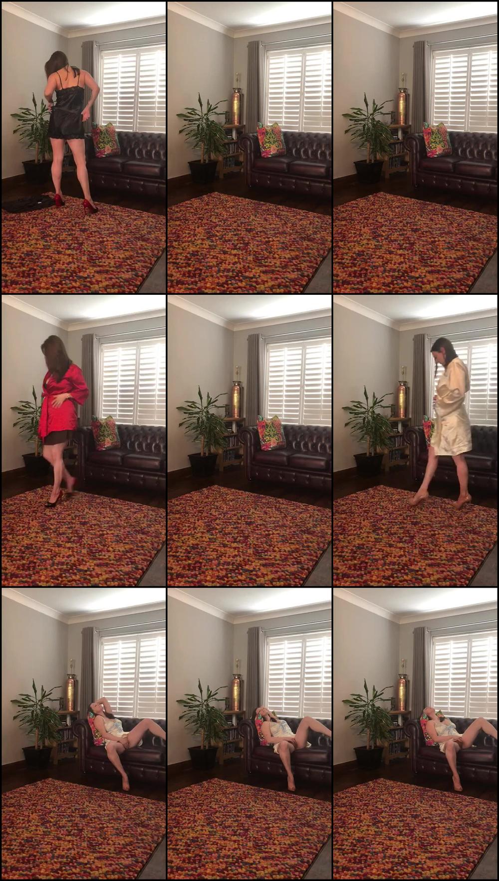 Silk & Satin Show with Orgasm