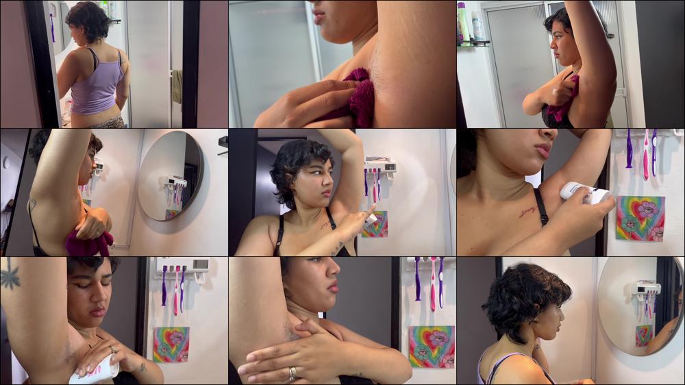 i clean my hairy armpit after sweaty day - March 25, 2023