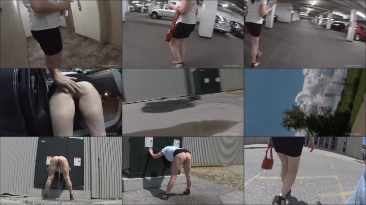 Naughty Christine P--Ing Behind The Bay