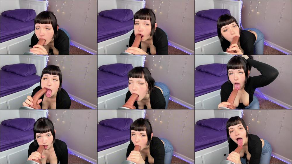 POV ahegao gf sucks your cock