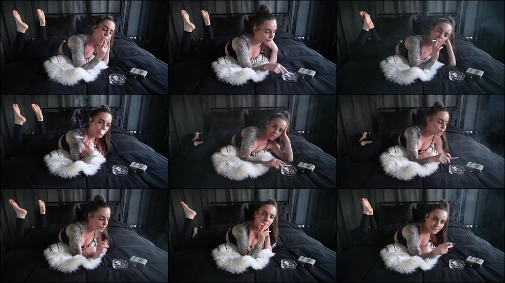 Smoking Marlboros in Bed