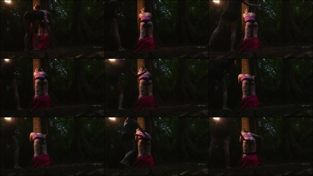 Missy Spanked Outside