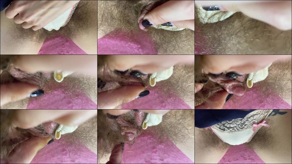 Cuteblonde666 Extreme Close Up Big Clit Orgasm Hairy